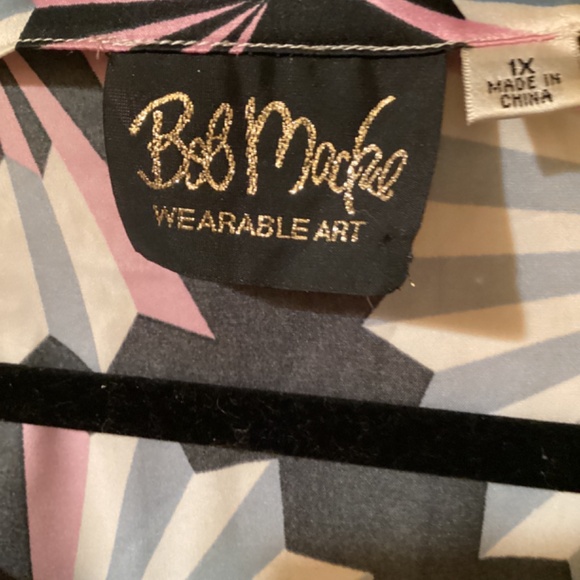 Bob Mackie Wearable Art blouse Asian Inspired size 1X - Picture 2 of 5